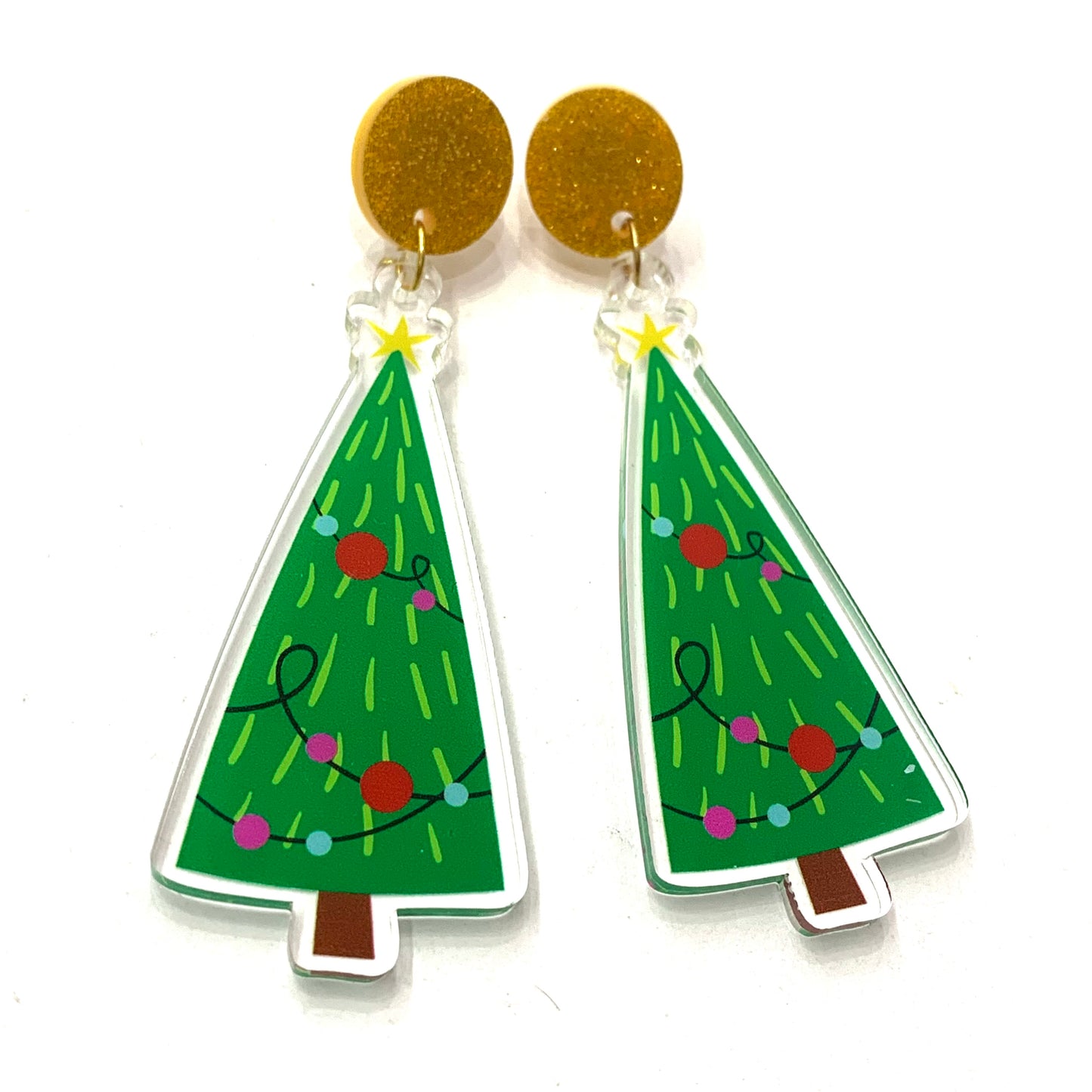 MAKIN' WHOOPEE - “Merry & Bright Trees” Christmas STUD DANGLES