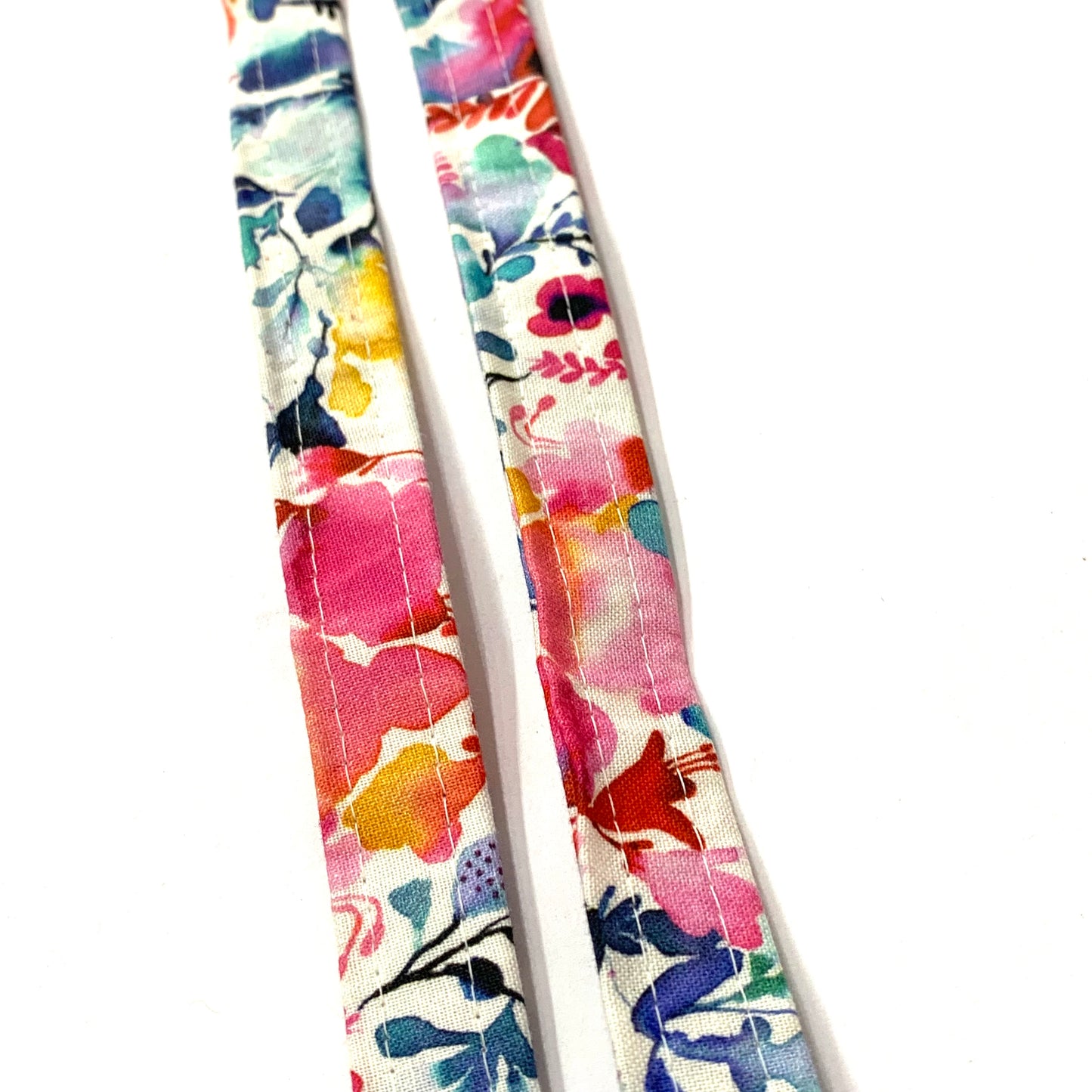 OH SEW ROSY: FABRIC LANYARD - Colourful Floral