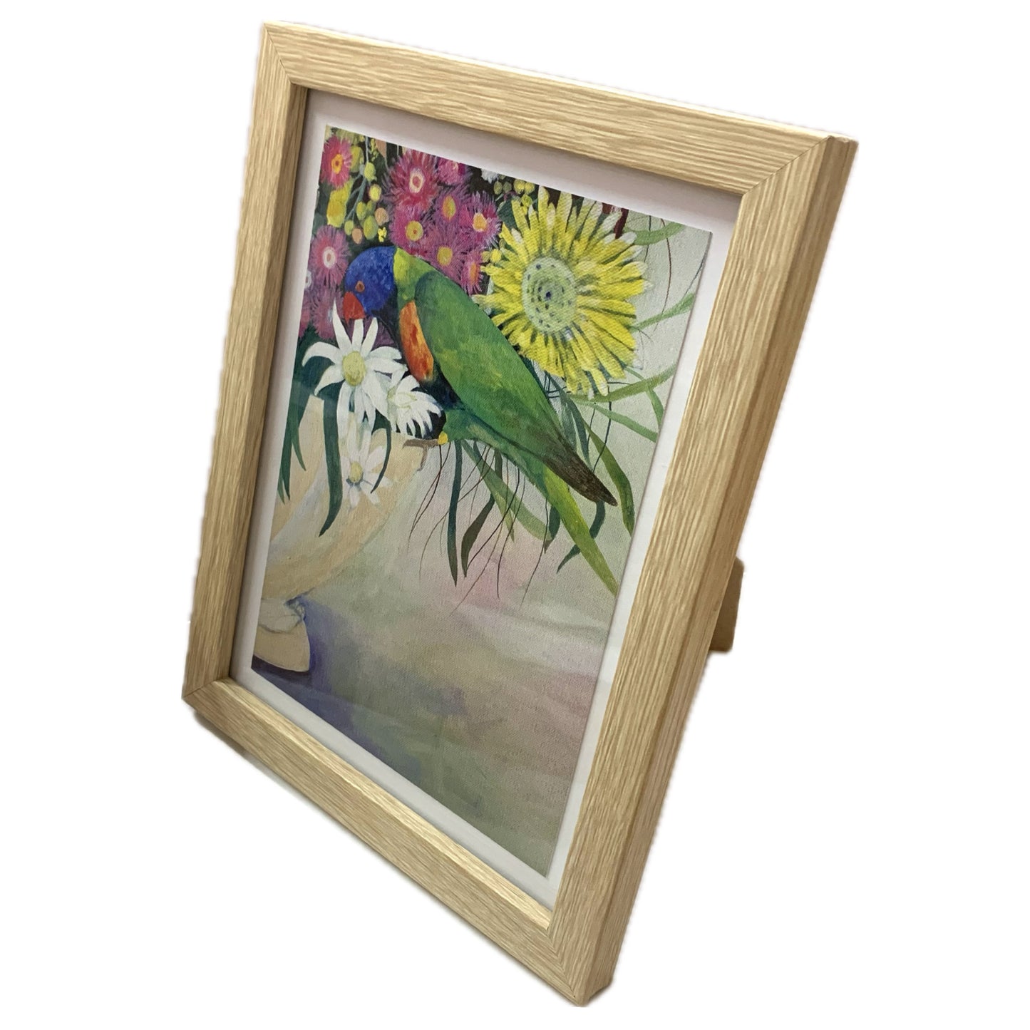 NUOVO - "Lorikeet & Blooms" Framed Image