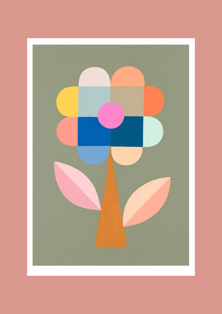 CLAIRE ISHINO- MEDIUM LIMITED EDITION A4 PRINTS- Confetti Flower