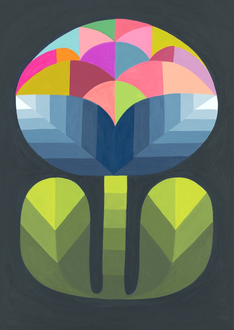 CLAIRE ISHINO- MEDIUM LIMITED EDITION A4 PRINTS- Flower at Night