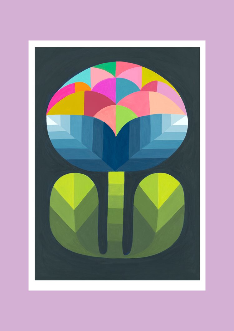 CLAIRE ISHINO- MEDIUM LIMITED EDITION A4 PRINTS- Flower at Night