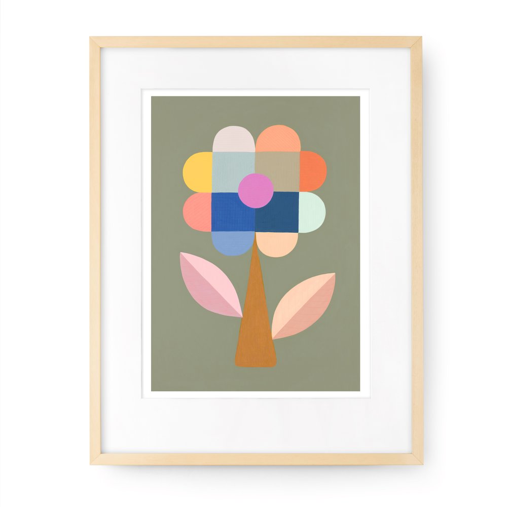 CLAIRE ISHINO- MEDIUM LIMITED EDITION A4 PRINTS- Confetti Flower