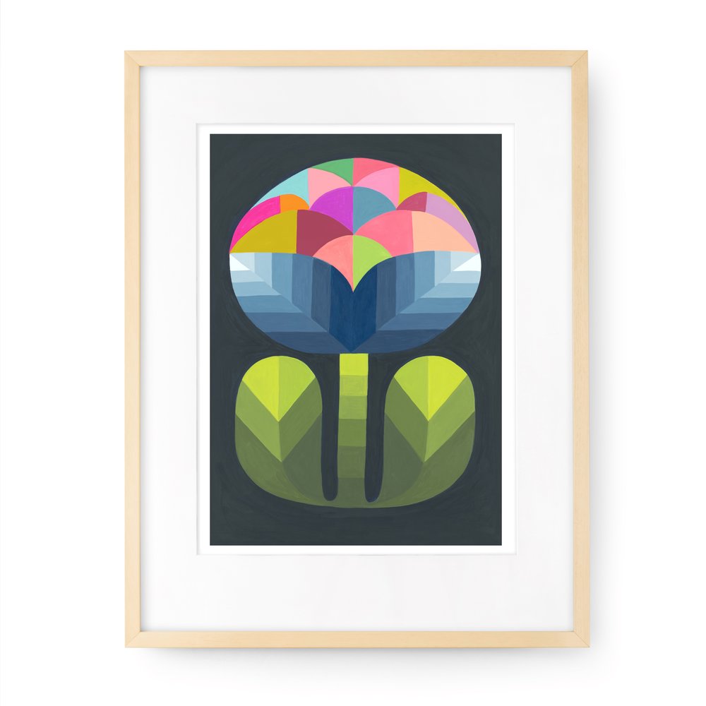 CLAIRE ISHINO- MEDIUM LIMITED EDITION A4 PRINTS- Flower at Night