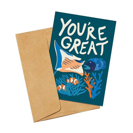 OUTER ISLAND - 'You're Great' Reef Greeting Card