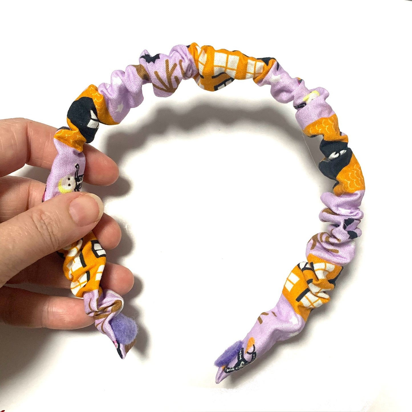 THIS BIRD HAS FLOWN - Trick or Treat- SMALL HALLOWEEN SCRUNCHIE HEADBANDS