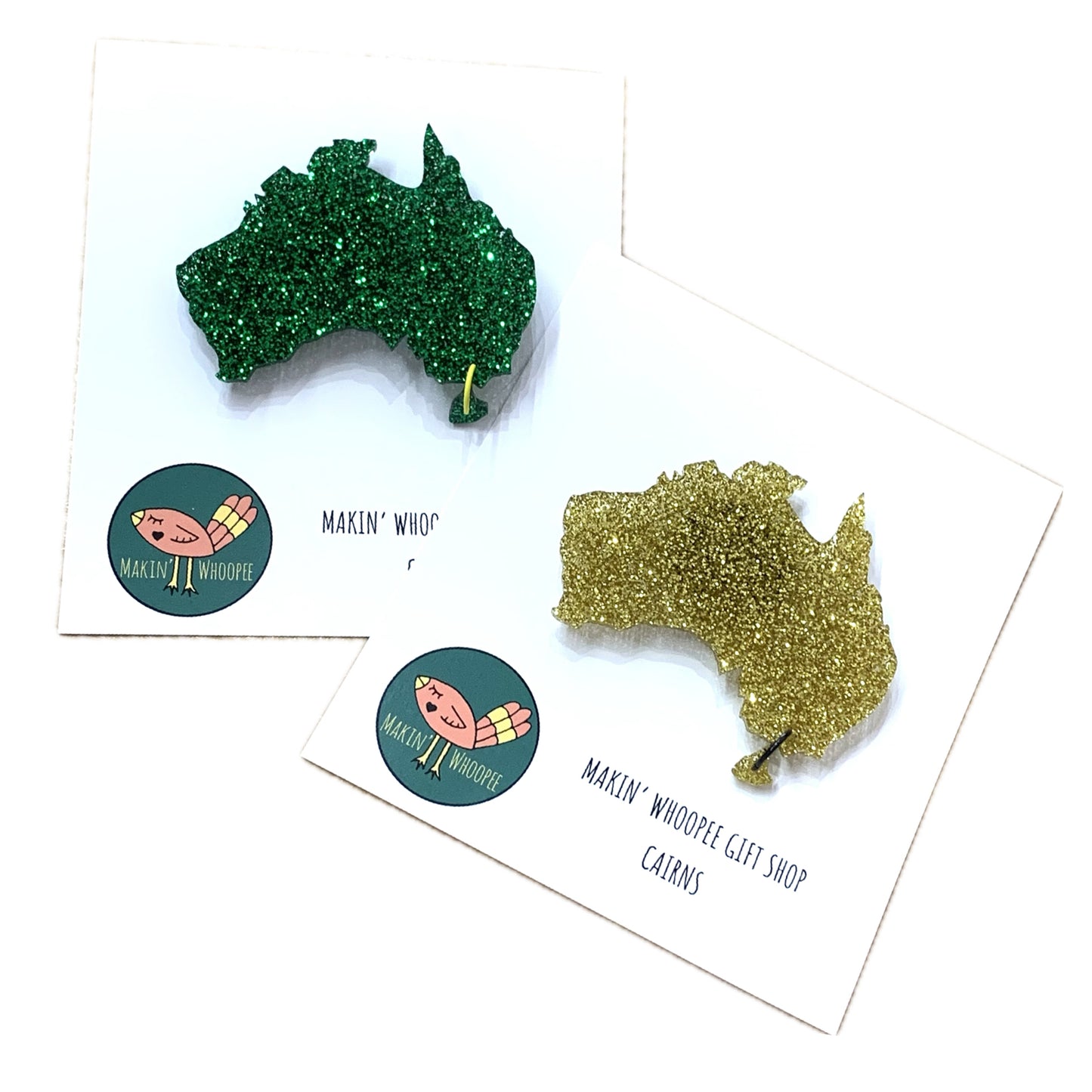 MAKIN' WHOOPEE - GREEN MAP- AUSSIE MAGNET
