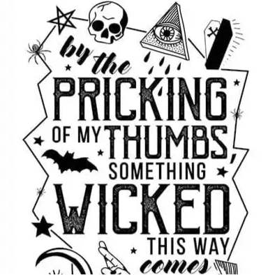 NOOK & BURROW- "Shakespeare" Halloween A4 Print
