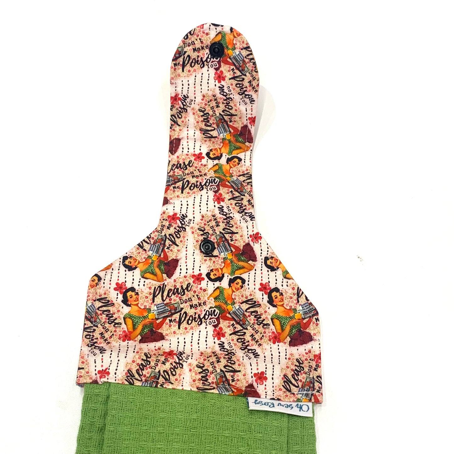 OH SEW ROSY: Hanging Towels- Poison