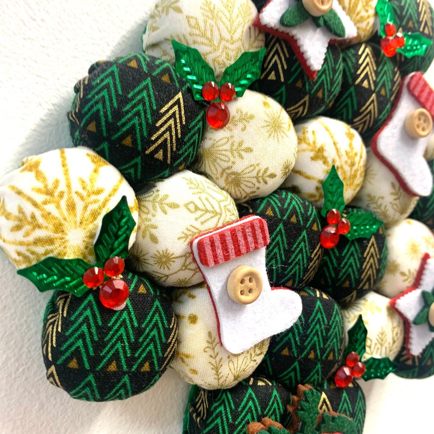 MAKIN' WHOOPEE- Small Bottle Top Christmas Tree Wall Hanging- Scandi Christmas