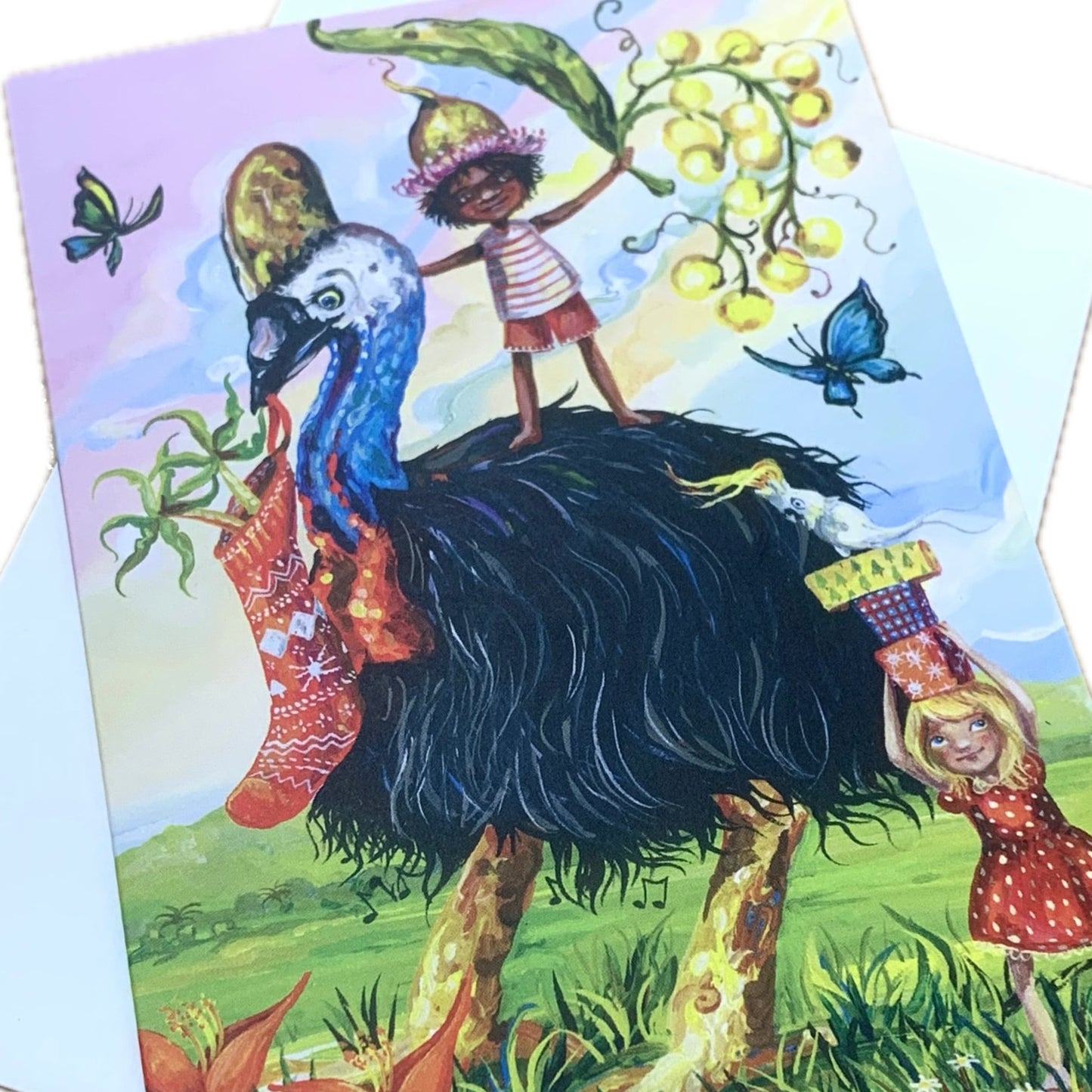HAYLEY GILLESPIE - CHRISTMAS CARD - Cassowary