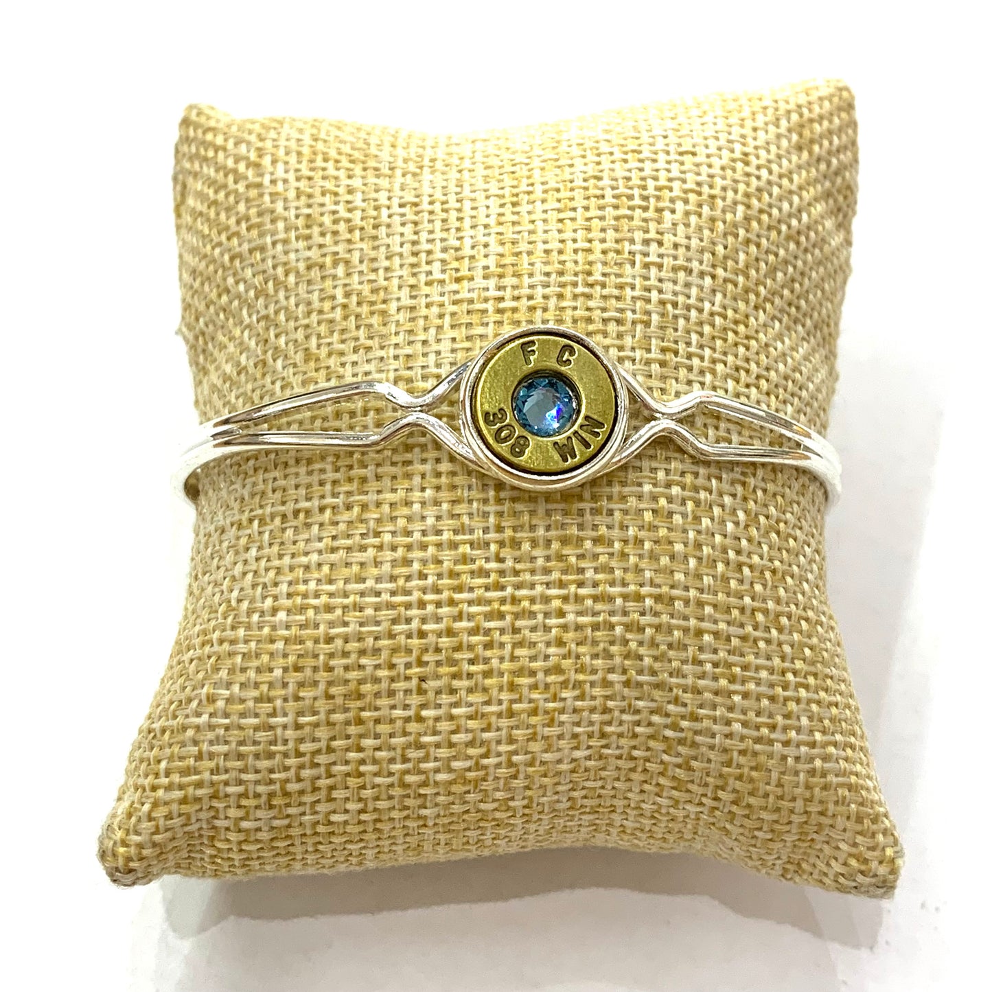 WILD BRASS- Bracelets- Light Blue Swarovski Crystals