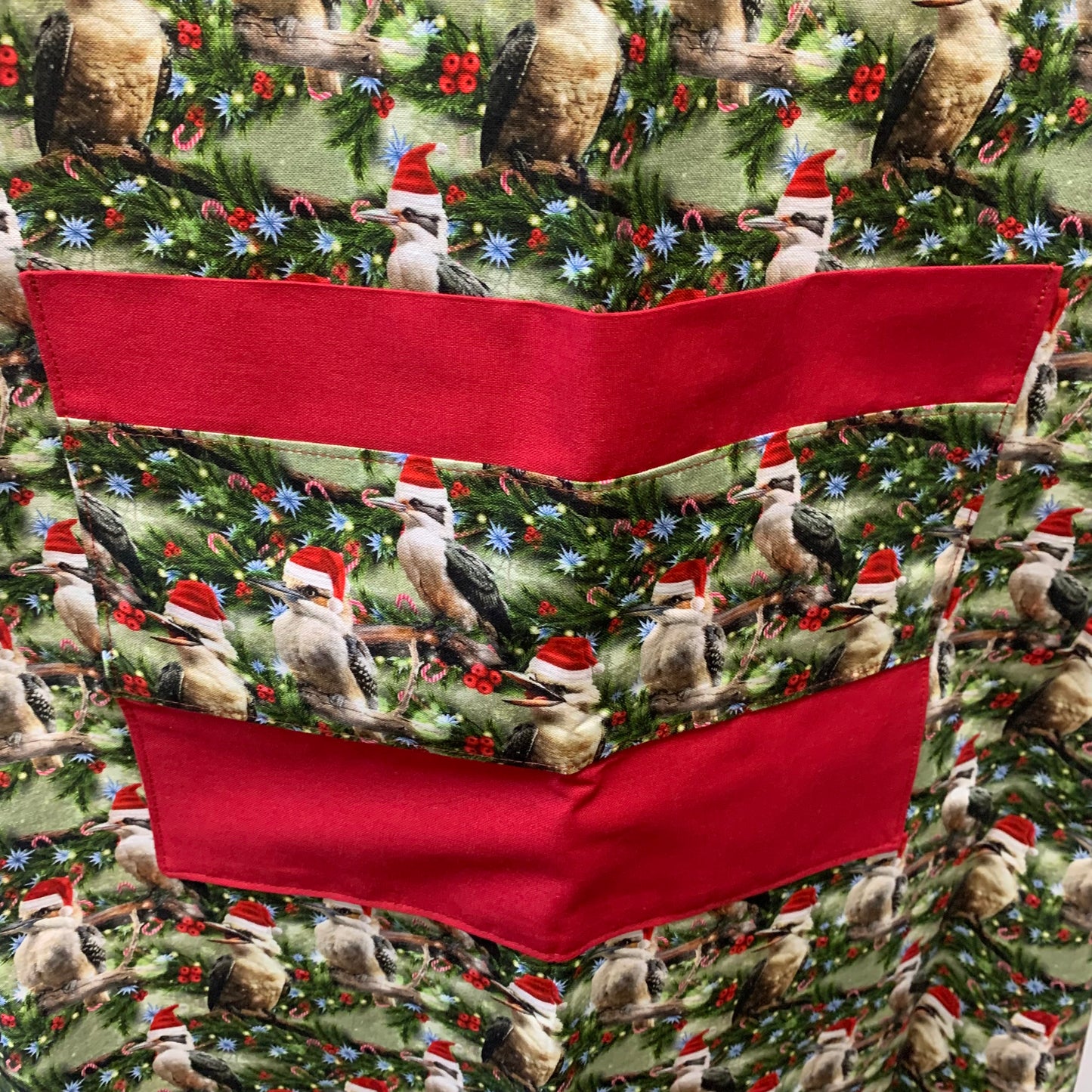 MUMMA WHOOPEE - "Christmas Kookaburras" Christmas Apron