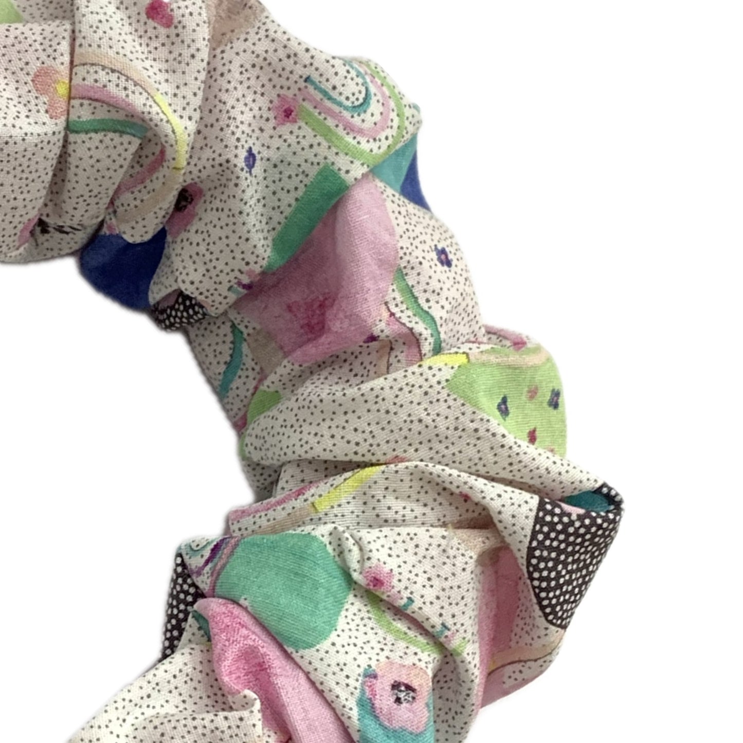 THIS BIRD HAS FLOWN -  JUMBO SCRUNCHIE HEADBANDS- Pastel Rainbows