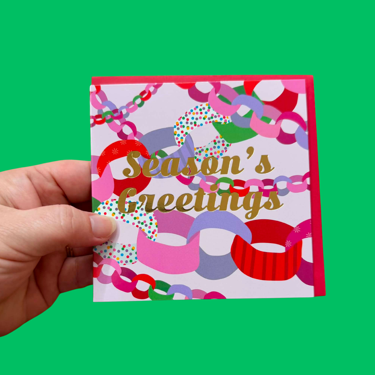 CANDLEBARK CREATIONS - "Paper Chain Greetings"- Box of 10 Cards