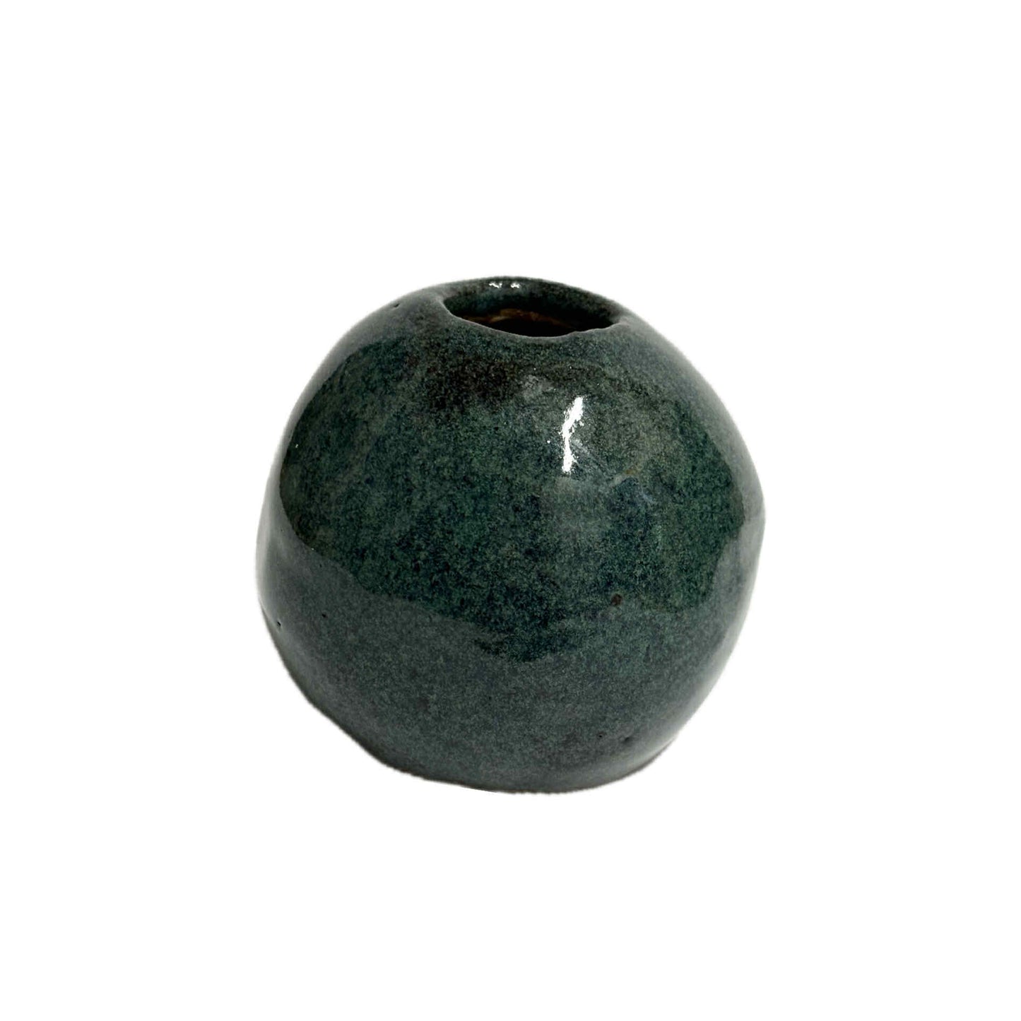 INSPIRED BY NATURE - Deep Harbour Round Vase – Green, Blue and Teal