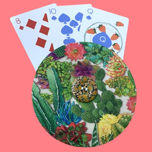 OH SEW ROSY: Playing Card Holders- CACTUS GARDEN