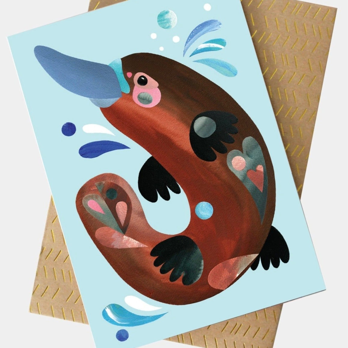 PETE CROMER - PLATYPUS GREETING CARD