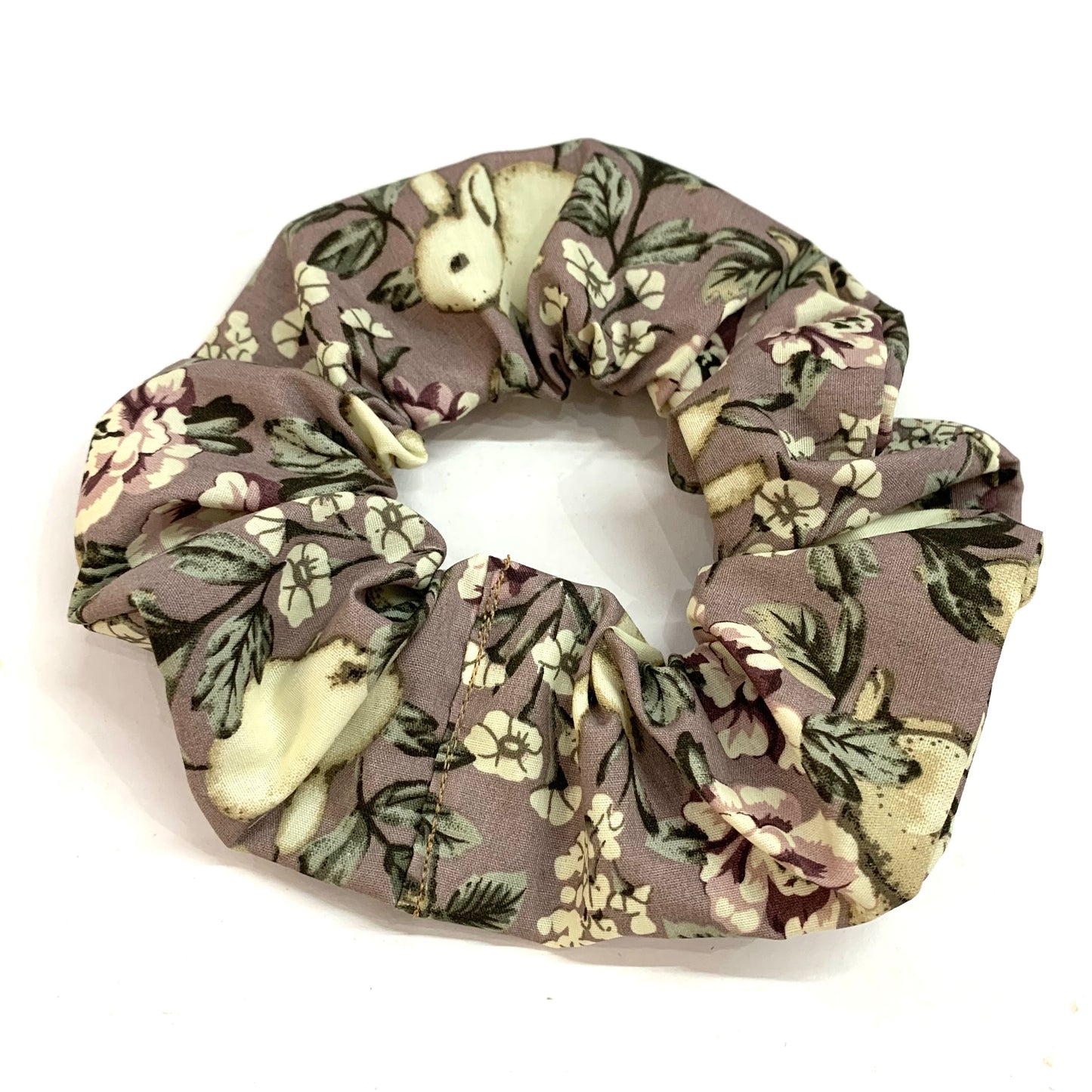 MAKIN' WHOOPEE - JUMBO "Woodland Rabbits" EASTER SCRUNCHIE