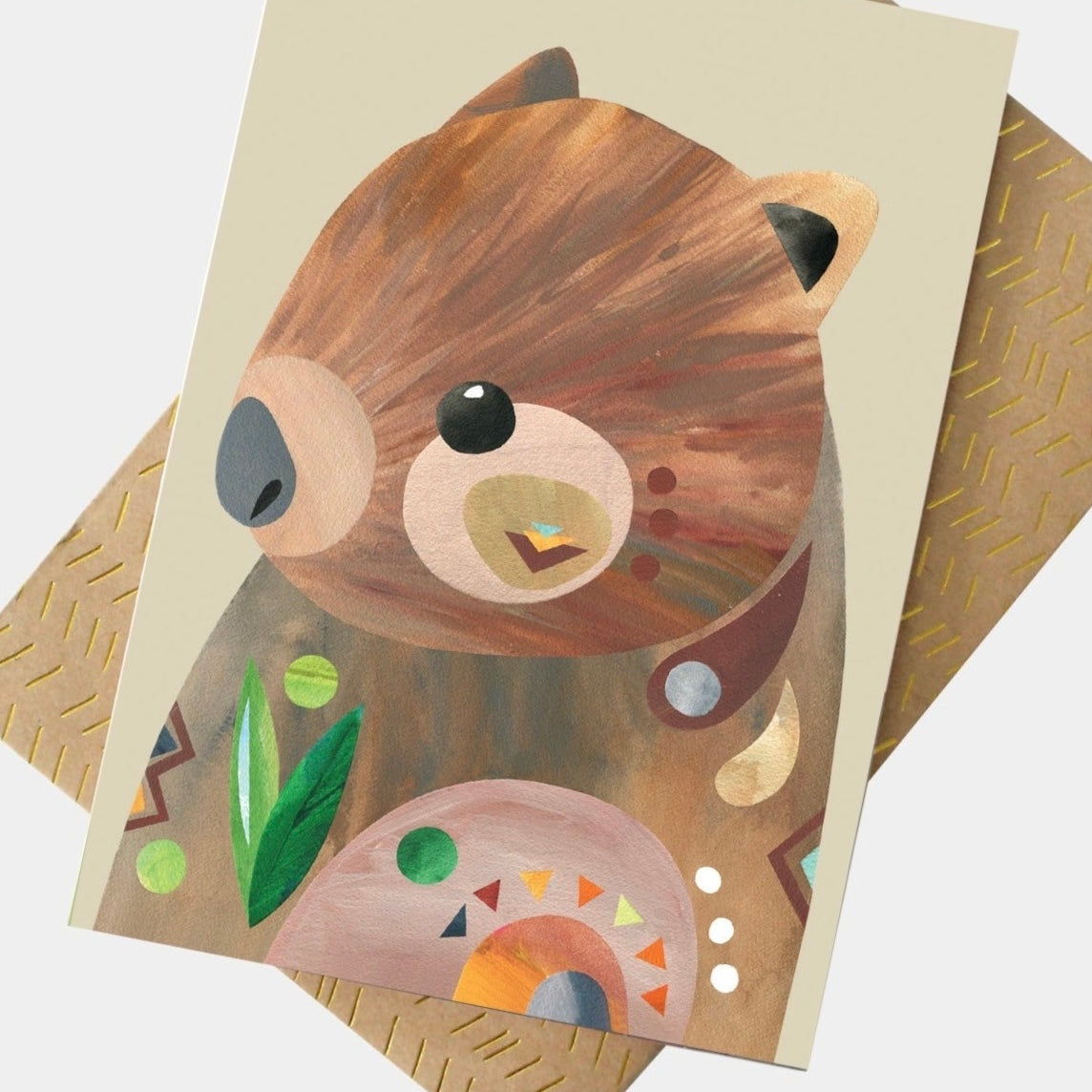 PETE CROMER - WOMBAT GREETING CARD