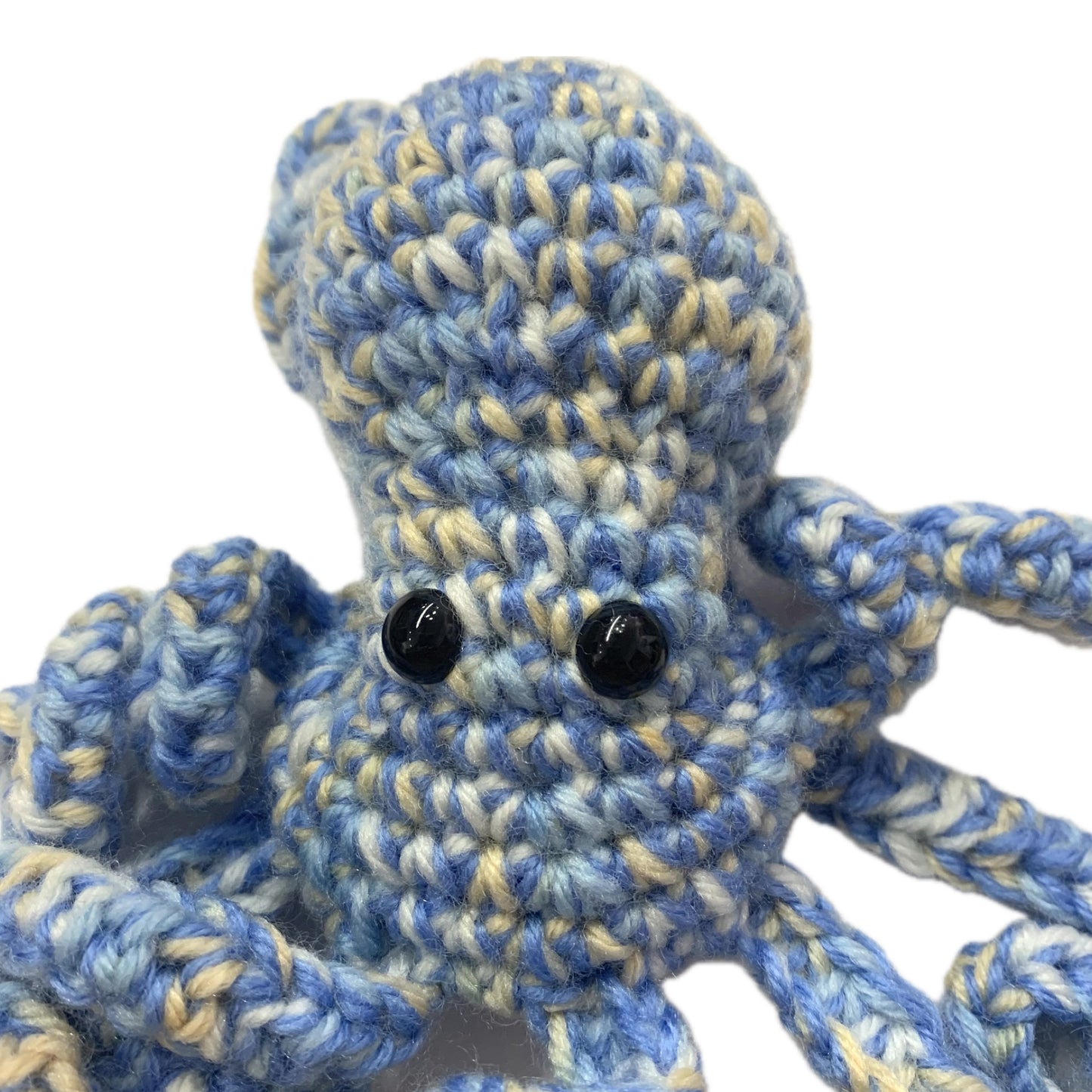 BEAKNITS- CROCHETED OCTOPUS- Dappled Blue