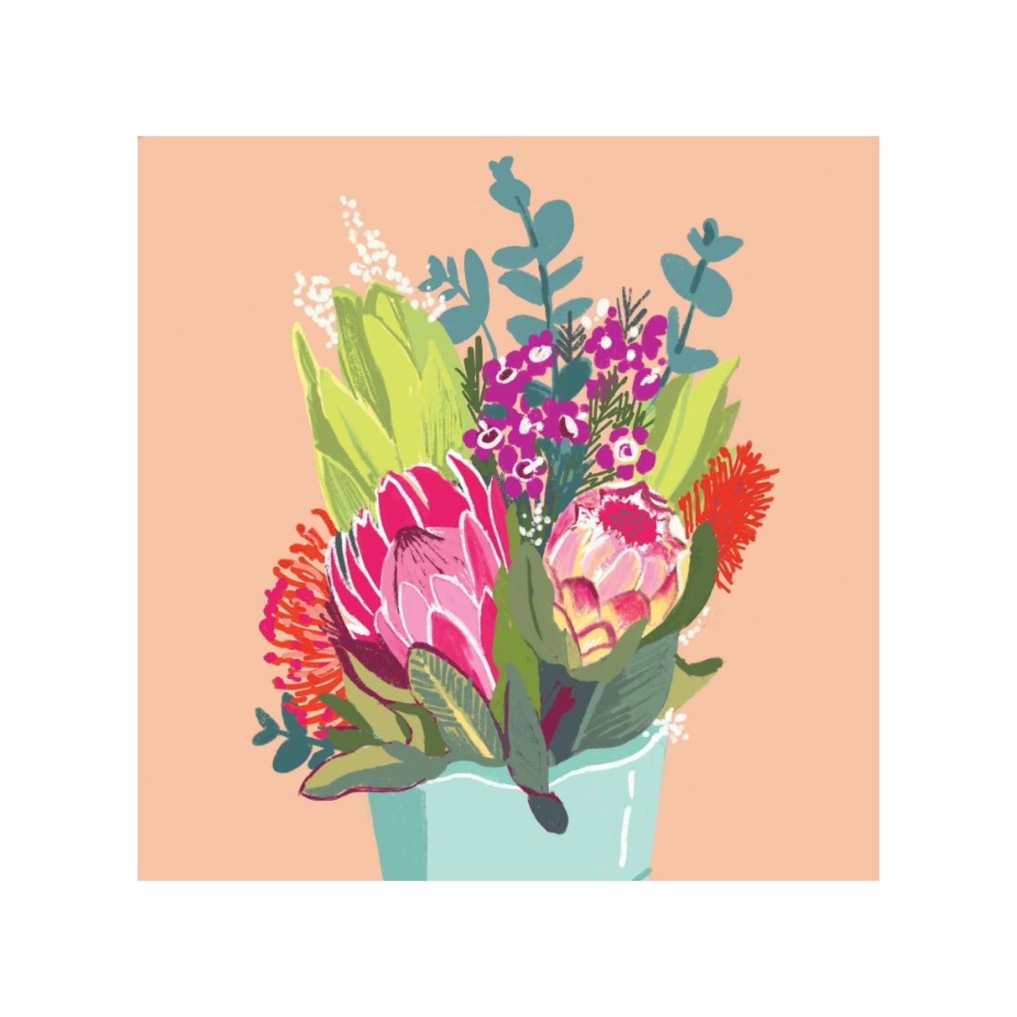 NUOVO - "Native Flowers" SMALL GREETING CARD