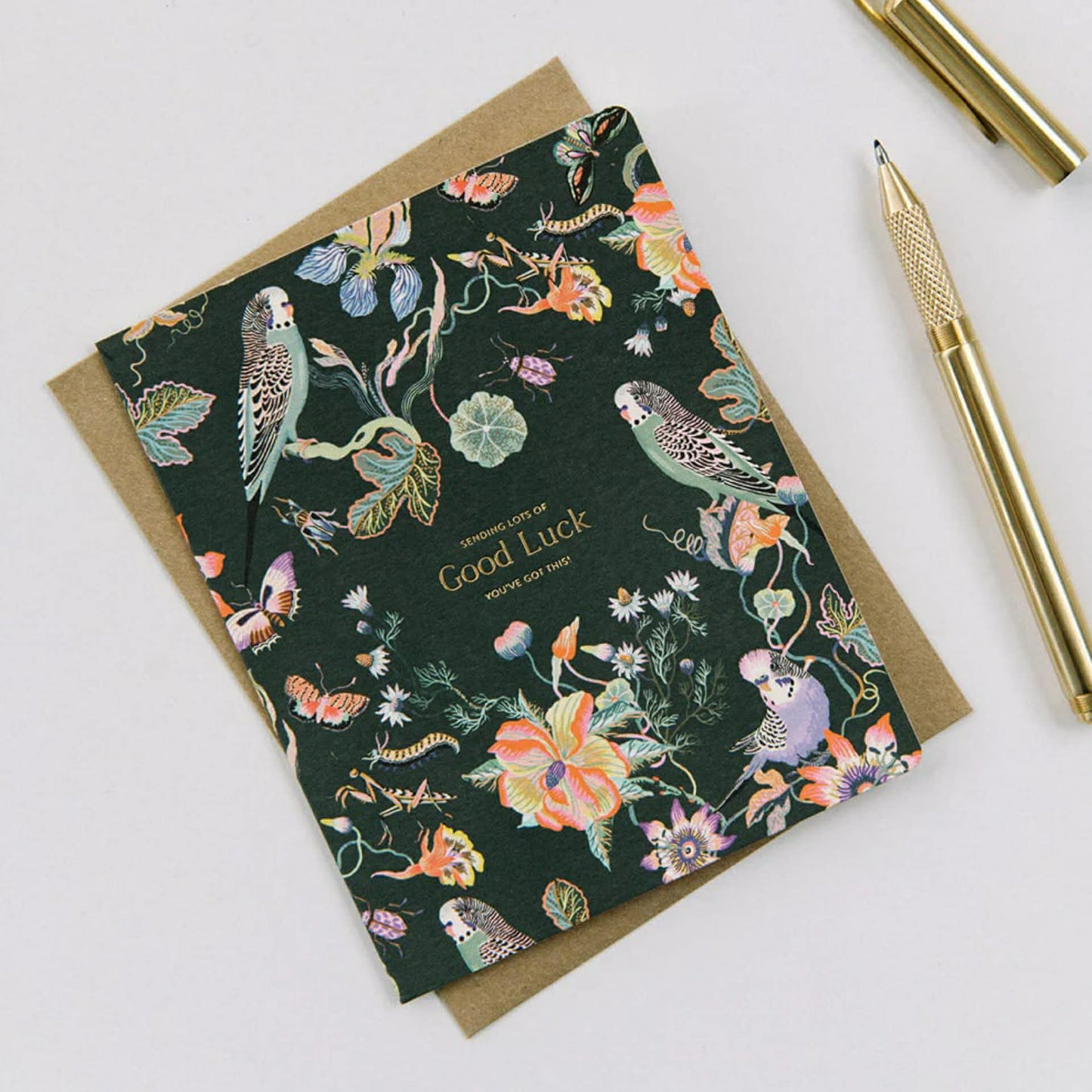 BESPOKE LETTERPRESS - "Good Luck - Wonder Garden Greeting Card" Greeting Card (Copy)