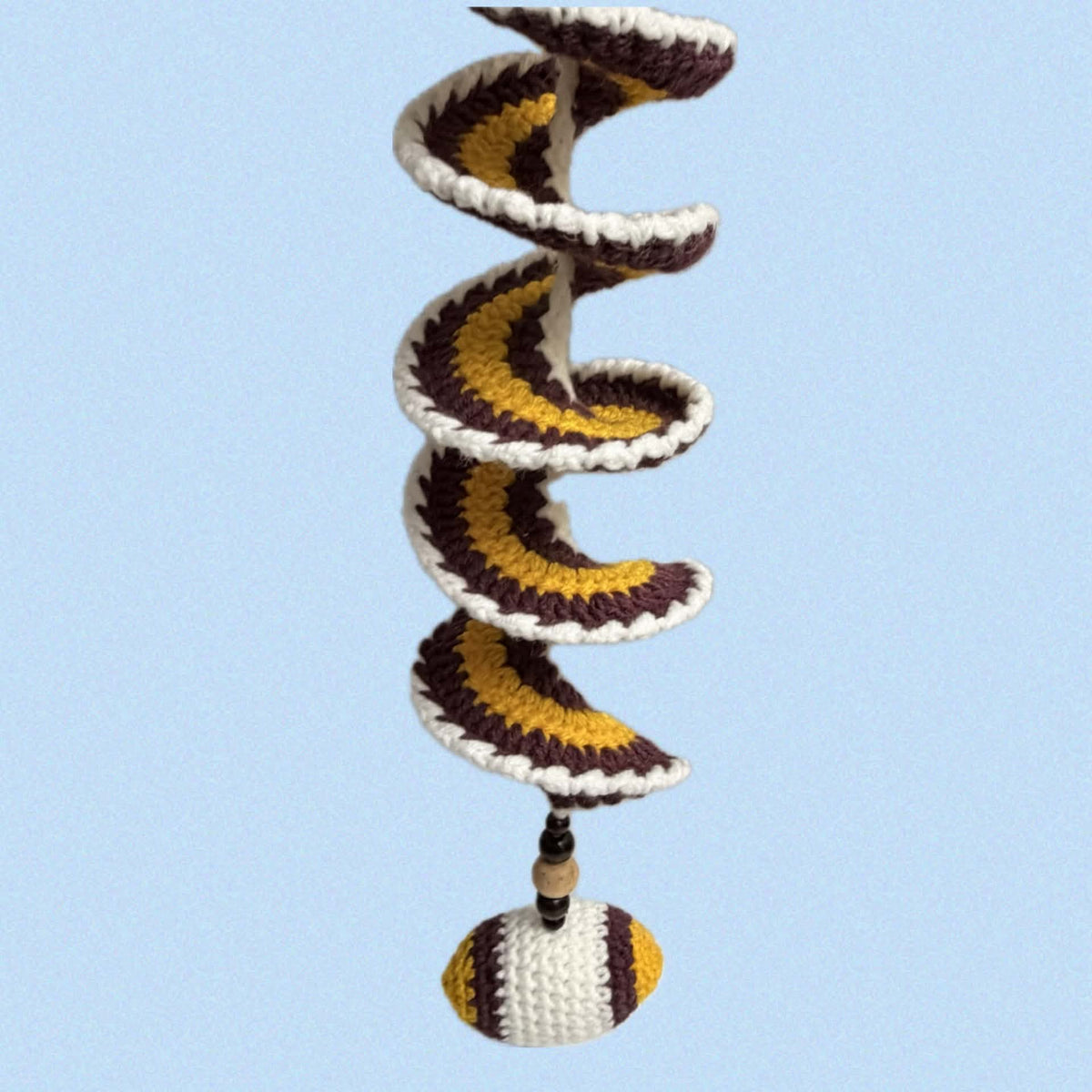 BEAKNITS- CROCHETED WHIRLY TWIRLER - Broncos Football