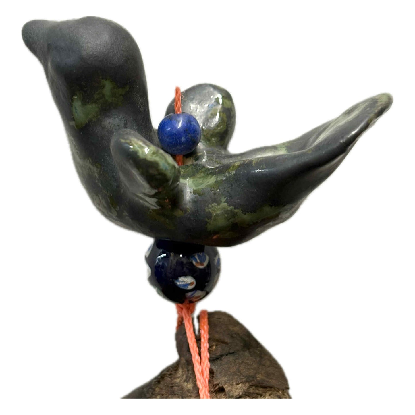 INSPIRED BY NATURE - Ceramic Bird Hanger – Blue Bird on Rose Gum