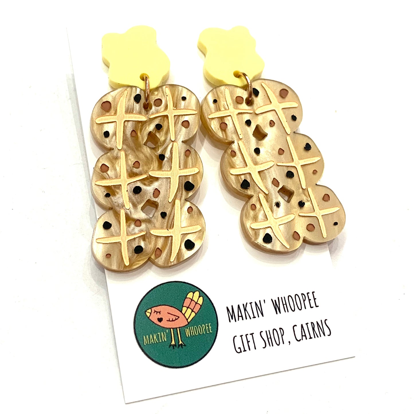 MAKIN' WHOOPEE - Buttery Buns - Easter Stud Dangles