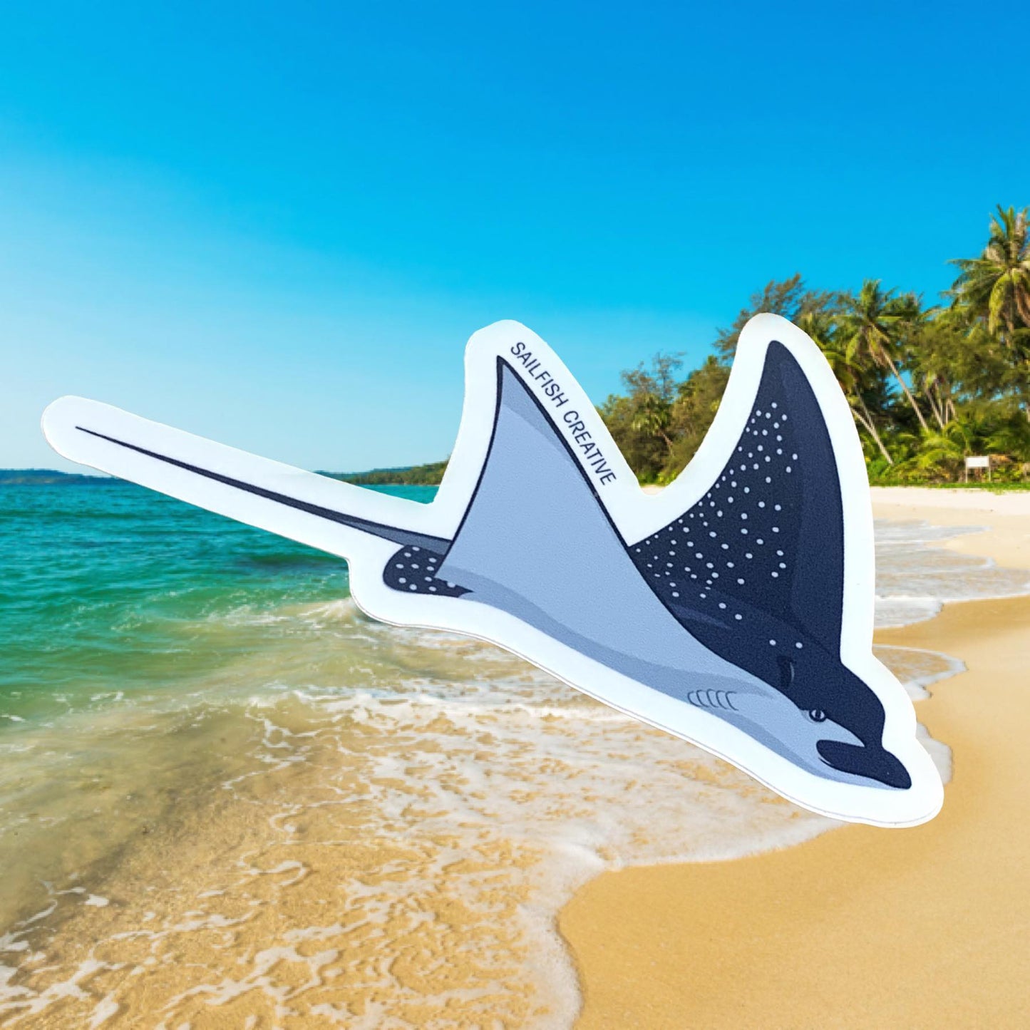 SAILFISH CREATIVE- "Spotted Eagle Ray" Vinyl Sticker