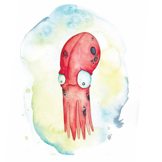 DONNA K CREATIONS- A4 ART PRINTS- Little Octopus