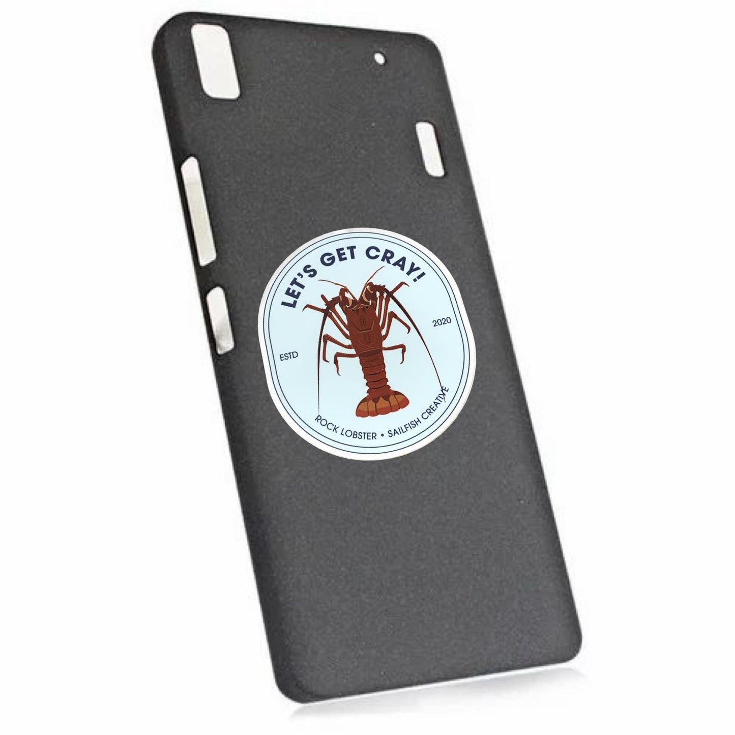 SAILFISH CREATIVE- "Let's Get Cray" Rock Lobster Pun Vinyl Sticker