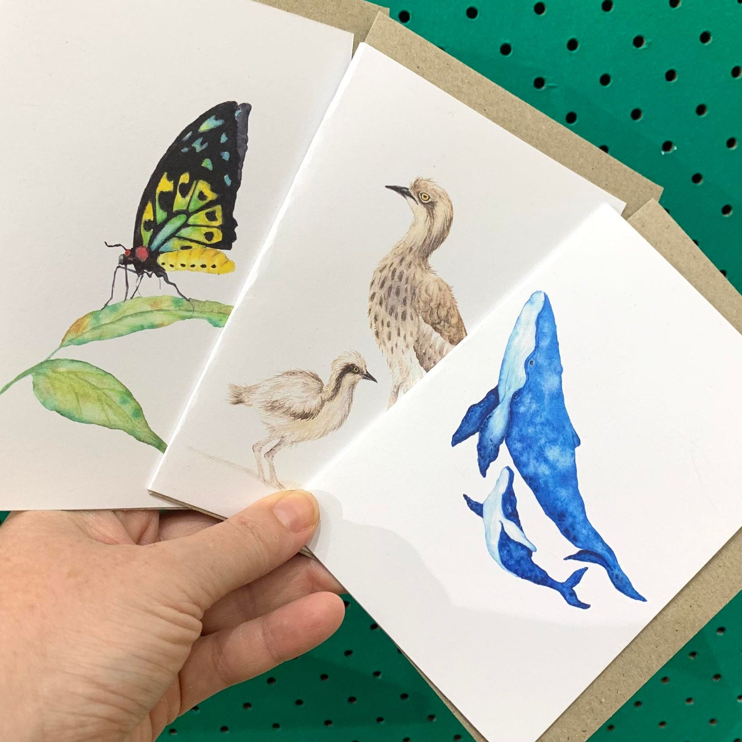 Shanna Trees Creations- Humpback Whales Regular Greeting Card