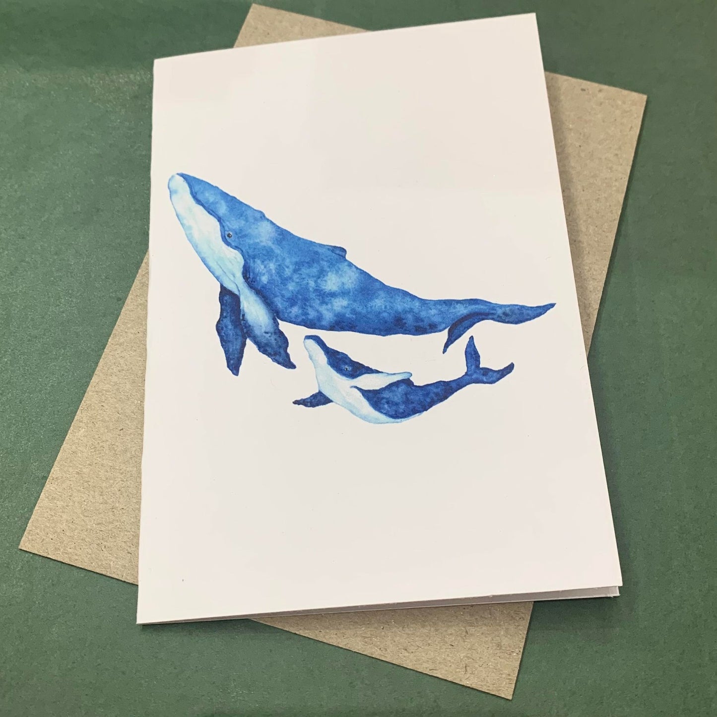 Shanna Trees Creations- Humpback Whales Regular Greeting Card
