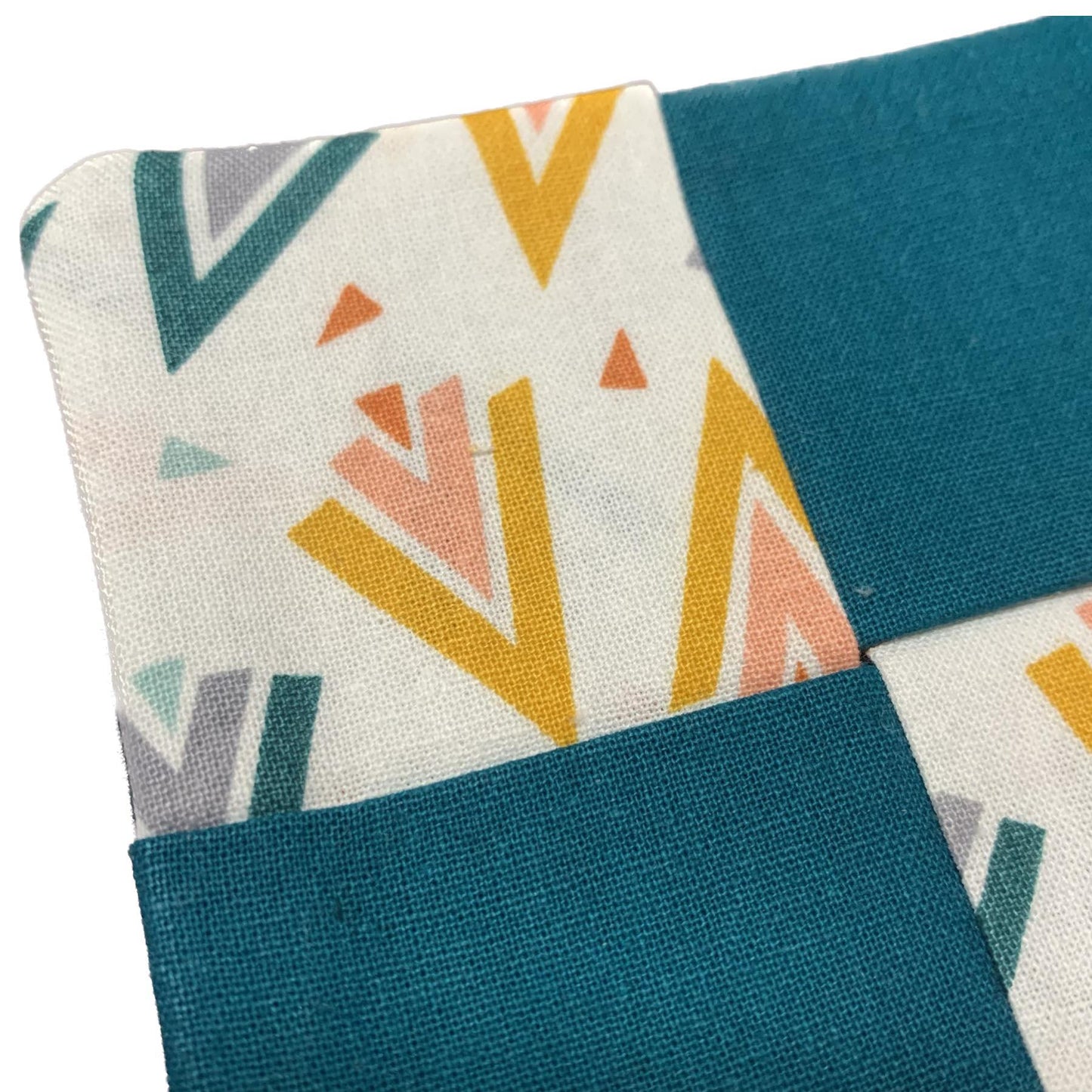 MAKIN' WHOOPEE- SINGLE WINE GLASS COASTERS- Chevrons & Teal