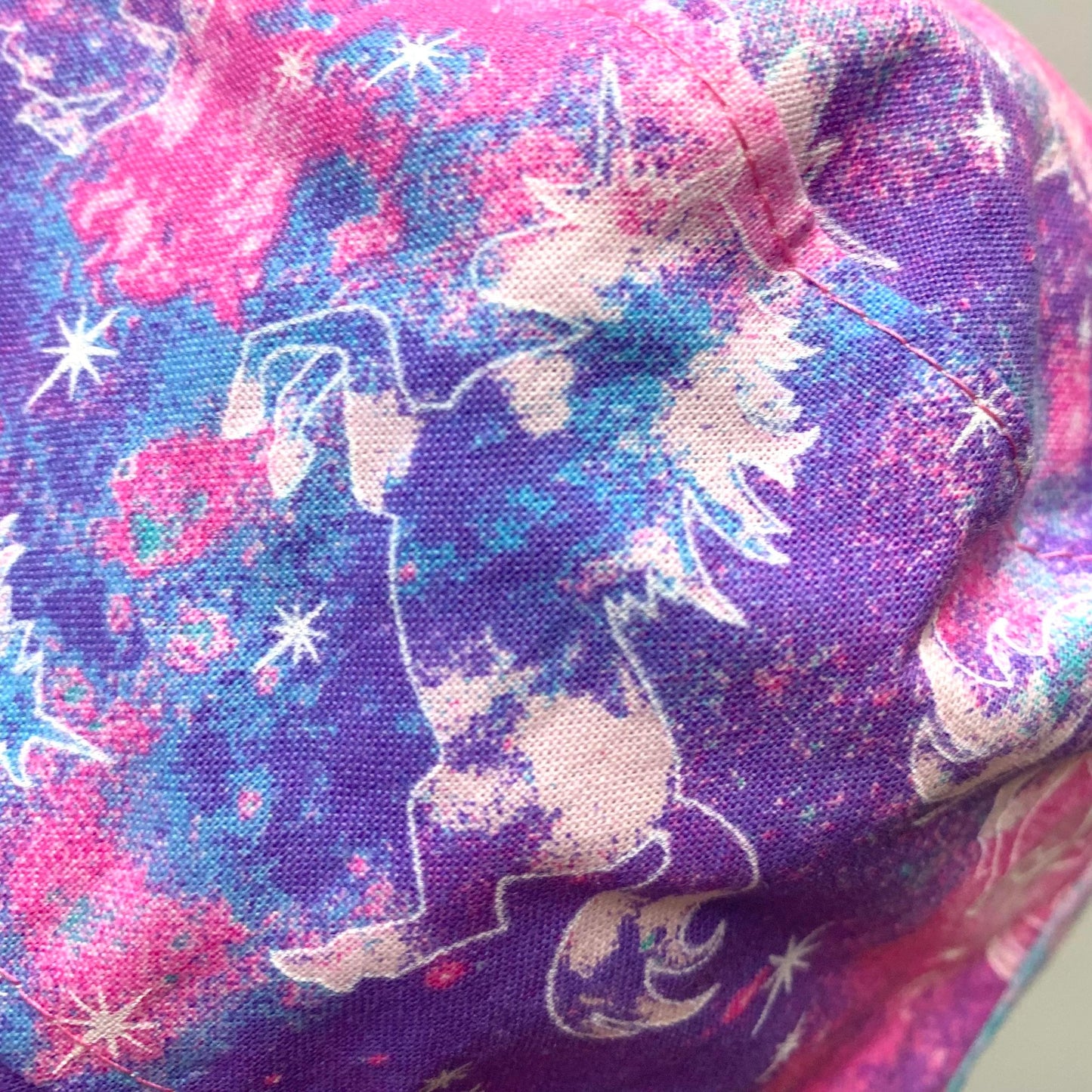 Teacups n Quilts- Unicorn Fabric Hat- Kids Size Medium