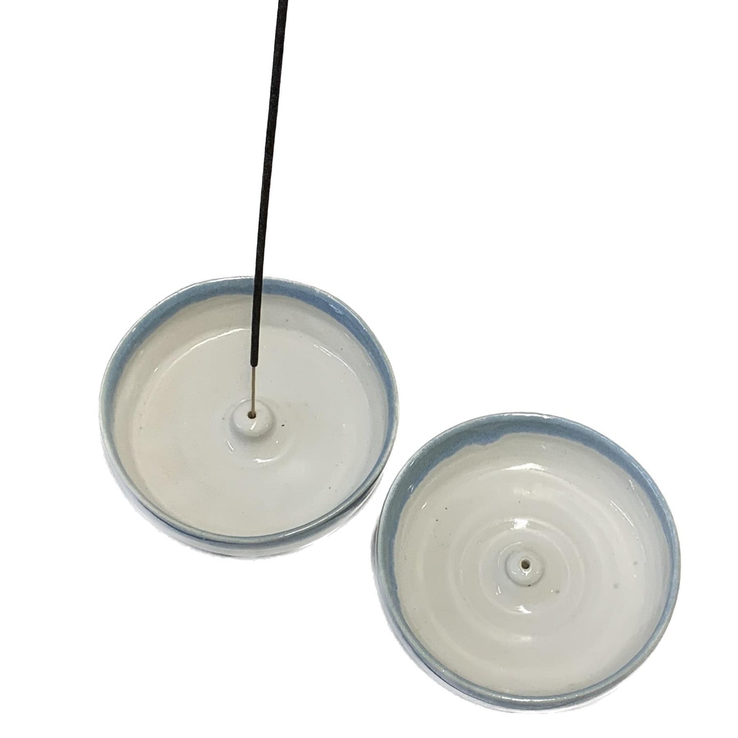 EARTH BY HAND- Incense Holders- Blue Ring