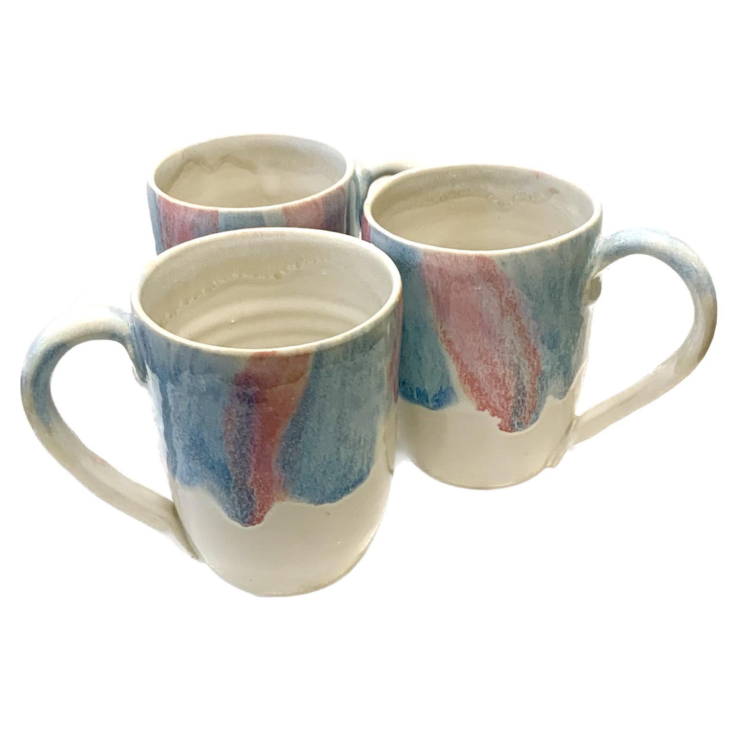 EARTH BY HAND- Pink & Blue Glazed Mugs