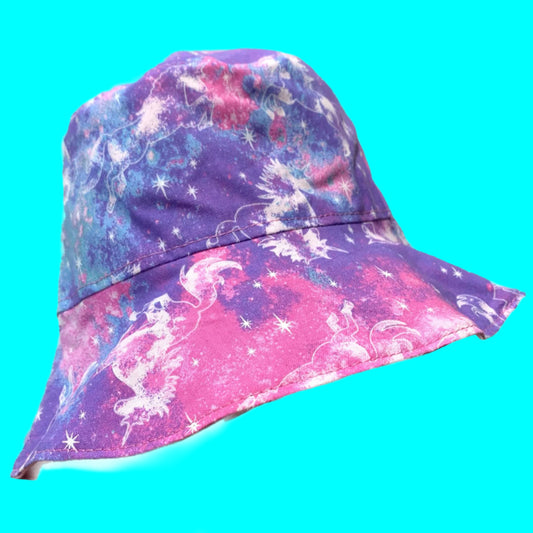 Teacups n Quilts- Unicorns Fabric Hat - Kids Size Large