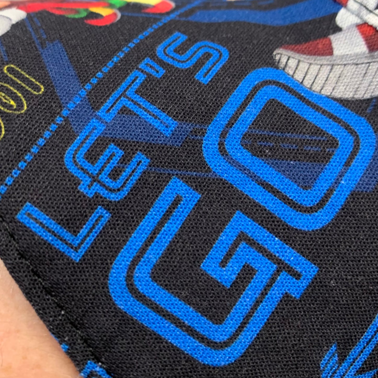 Teacups n Quilts- Sonic the Hedgehog Fabric Hat - Kids Size Medium