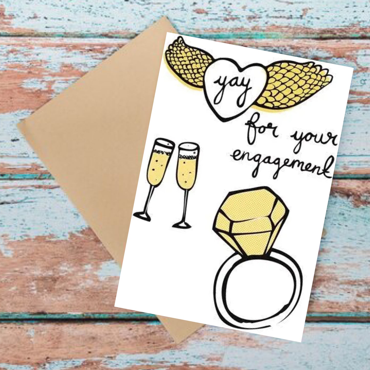 ABLE & GAME- Yay Engagement- Engagement/Wedding Card