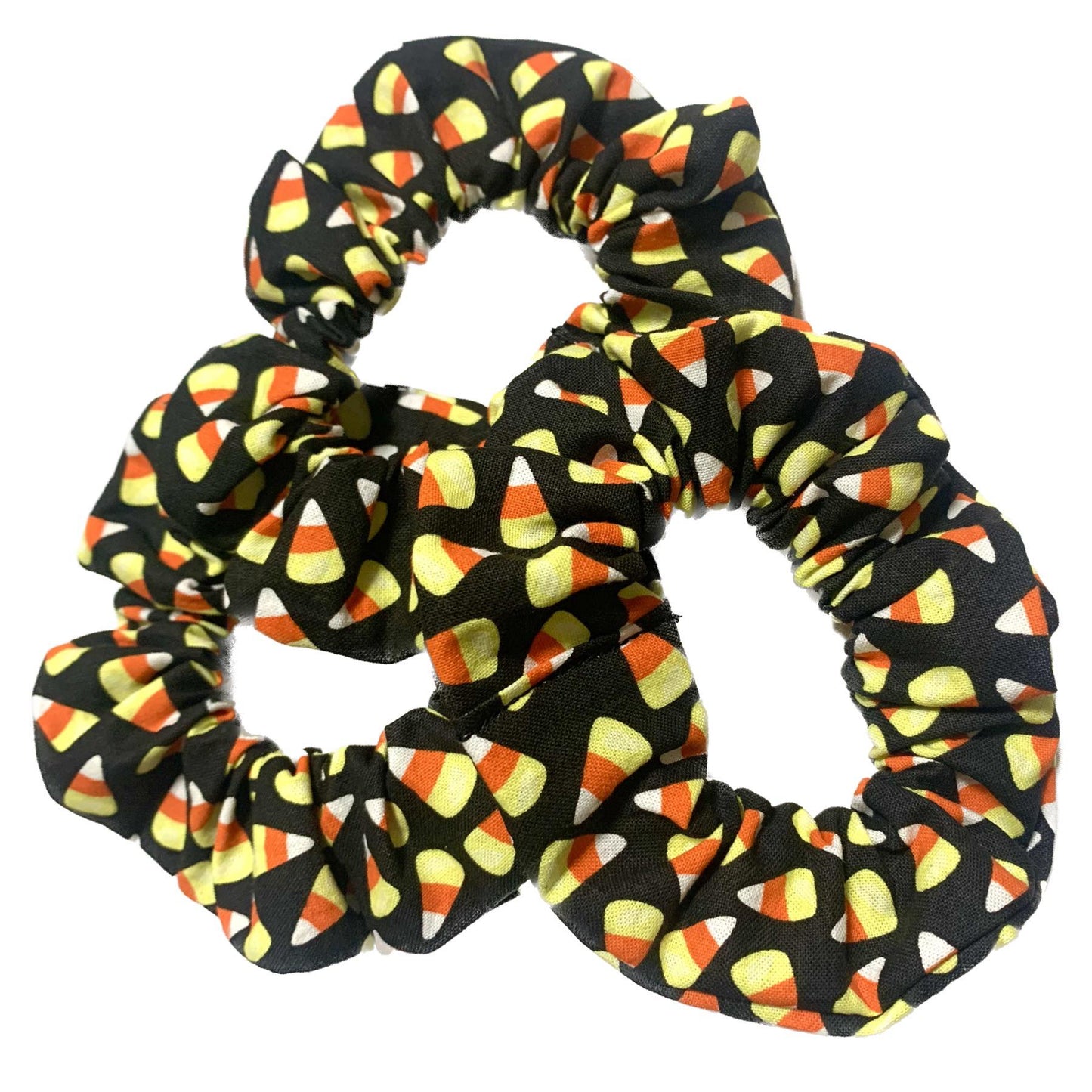 MAKIN' WHOOPEE - "Candy Corn" Halloween Scrunchies