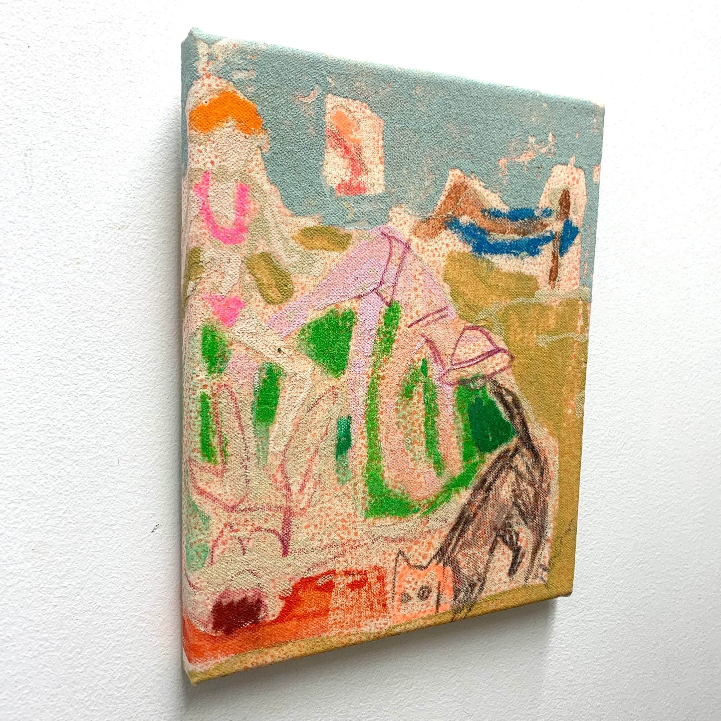 JULIE POULSEN ARTWORK - "Digger Dog" - Small Painting