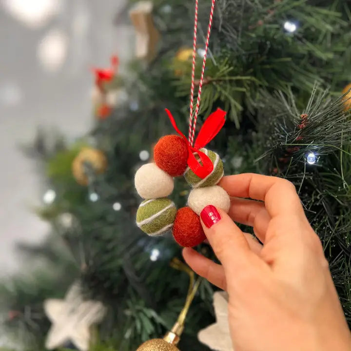 HOME DWELLER - Festive Fresheners - Stripes - Reusable Scented Ornaments