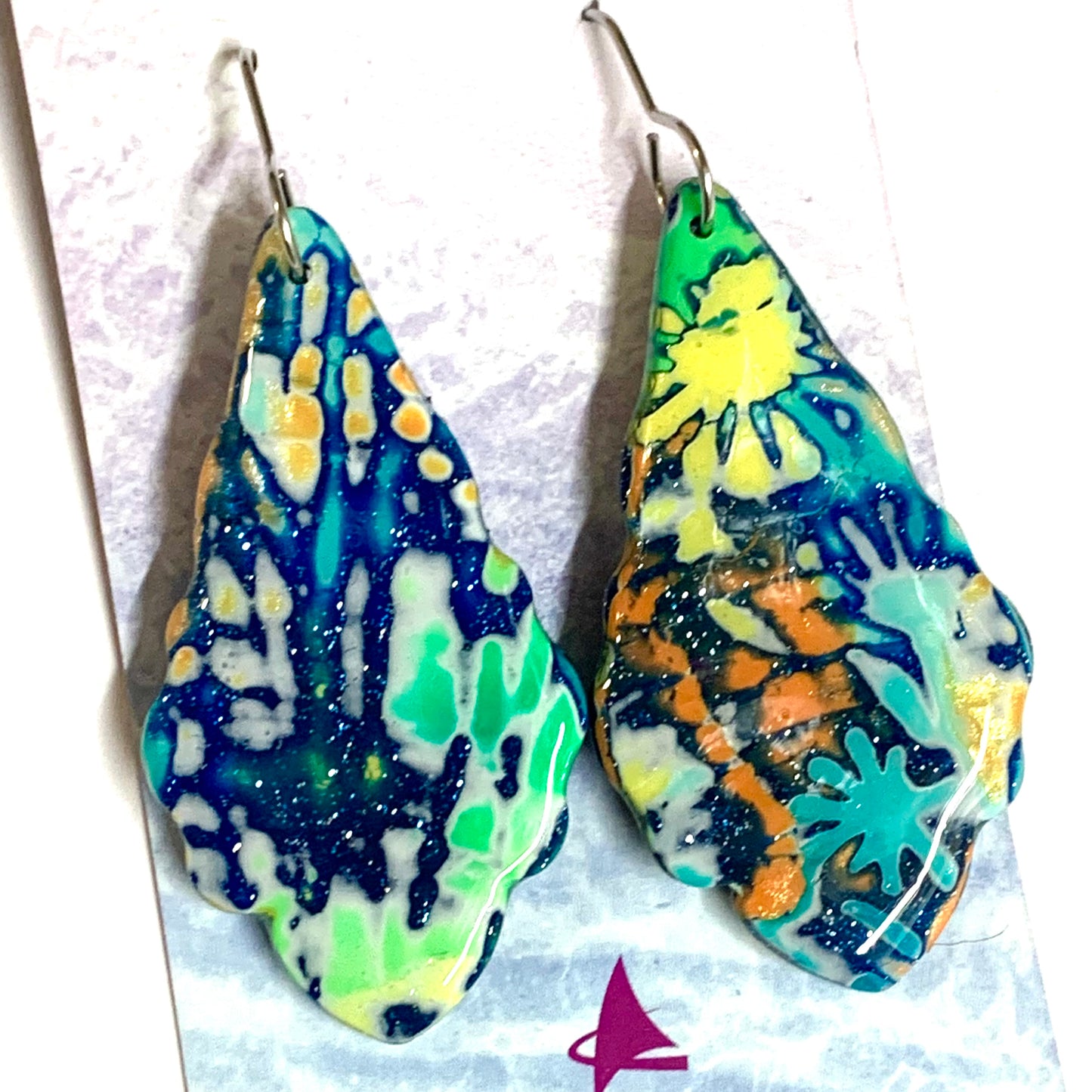 Sailvie Creations - Reef #1 Scalloped Hook Dangle Earrings