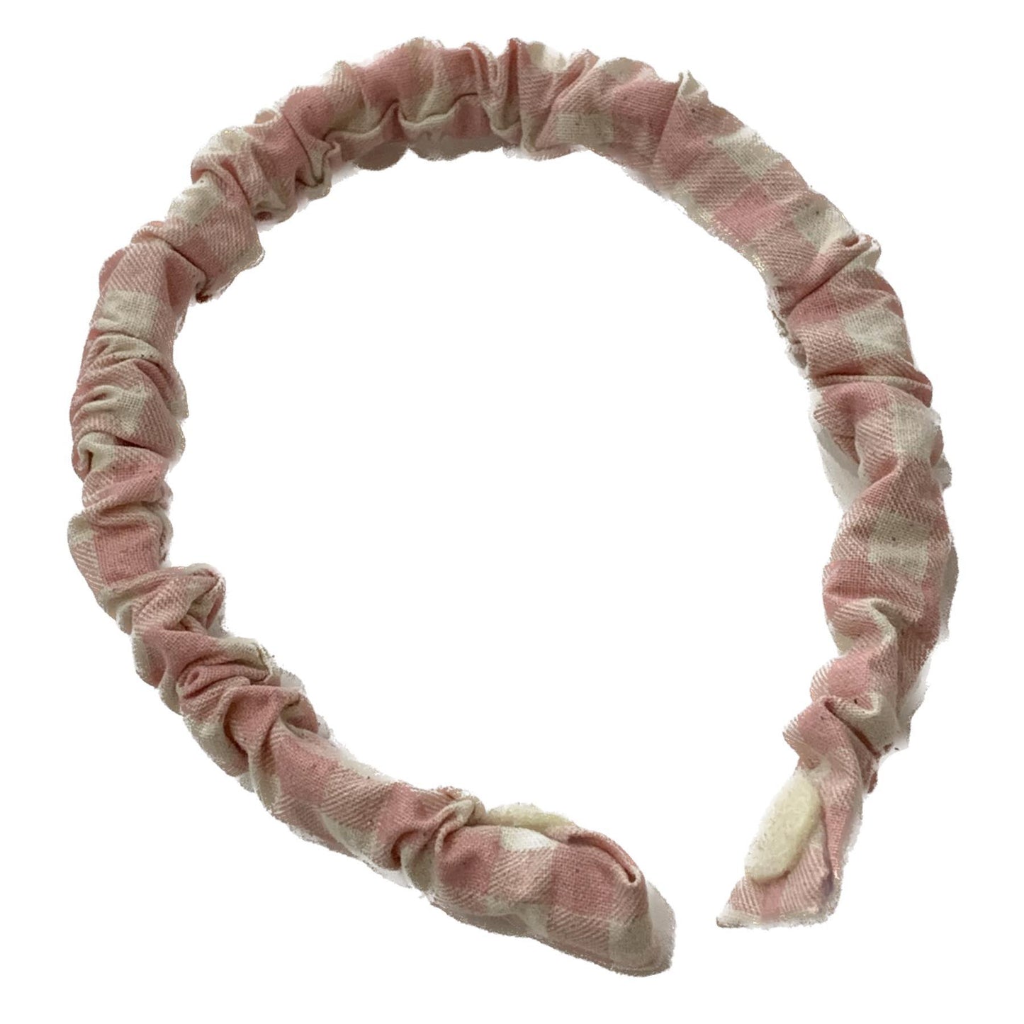 MAKIN WHOOPEE - Pink Gingham - SMALL SCRUNCHIE HEADBANDS