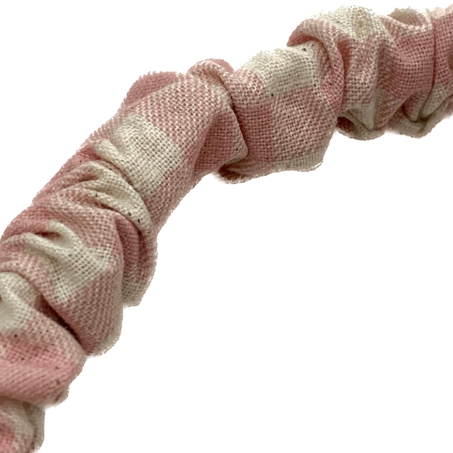 MAKIN WHOOPEE - Pink Gingham - SMALL SCRUNCHIE HEADBANDS