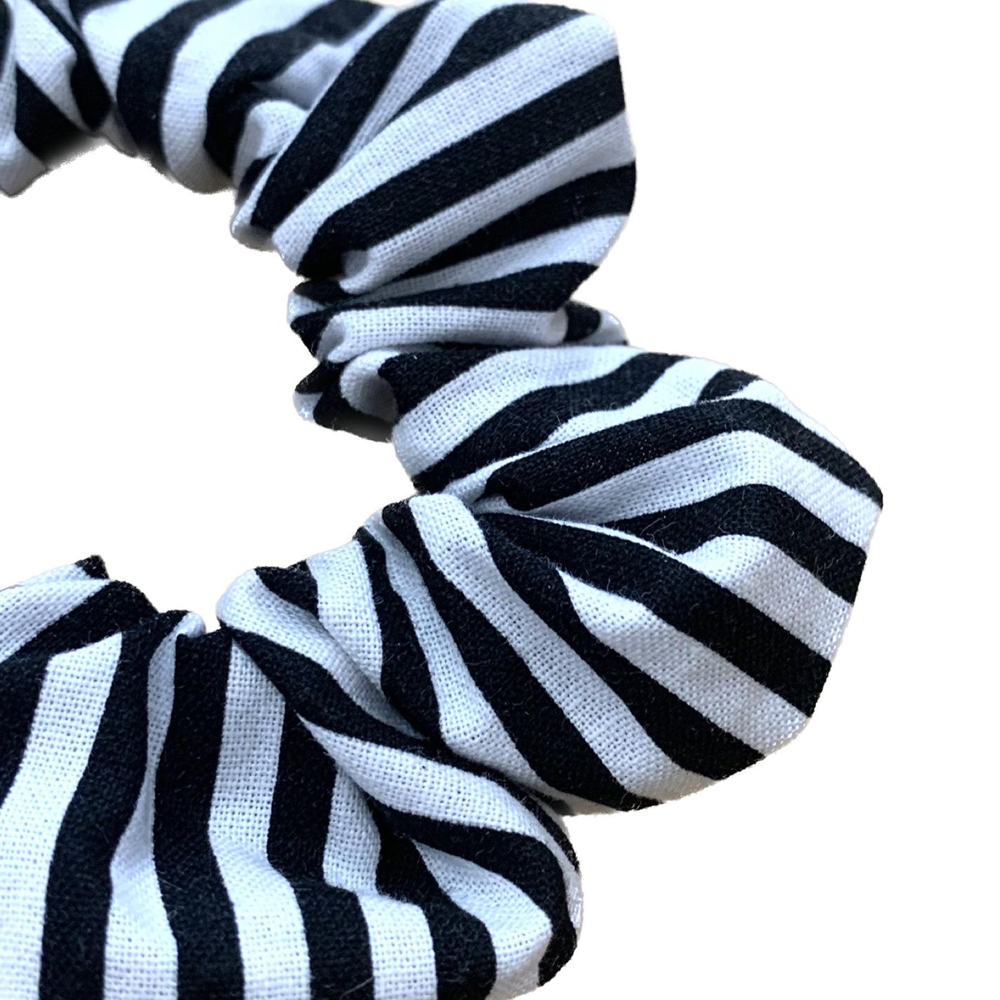 MAKIN' WHOOPEE - "Black & White Stripes" REGULAR SCRUNCHIES