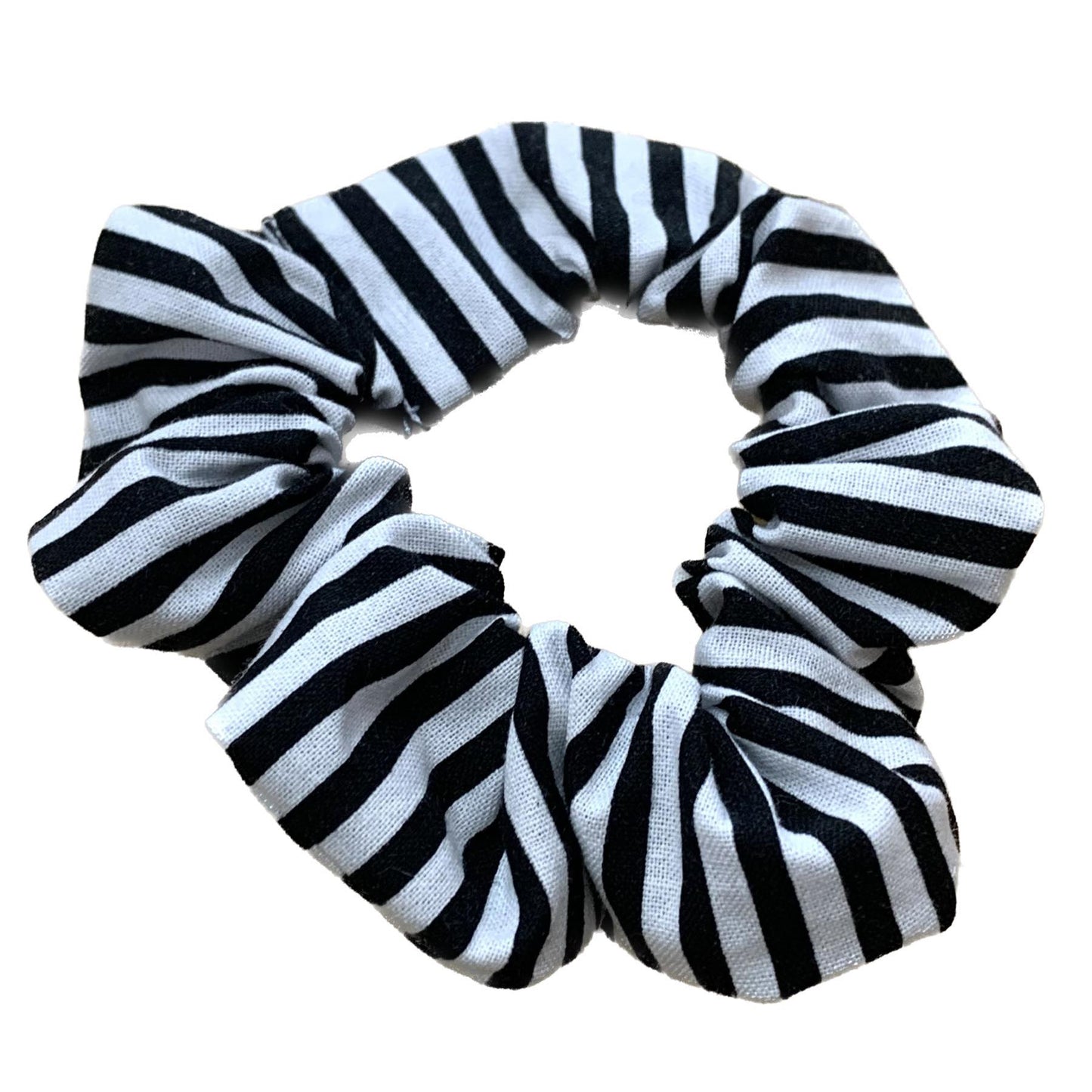 MAKIN' WHOOPEE - "Black & White Stripes" REGULAR SCRUNCHIES